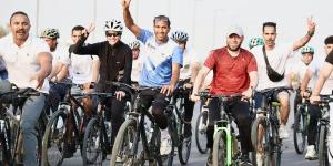 وزيرا الأوقاف والشباب ومحافظ القاهرة يشاركون بماراثون الدراجات بالعاصمة الإدارية.. صور - لايف نيوز