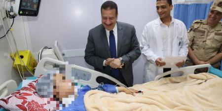 محافظ المنوفية يزور مصابي حادث الإقليمي بمستشفى الجراحات المتخصصة - لايف نيوز