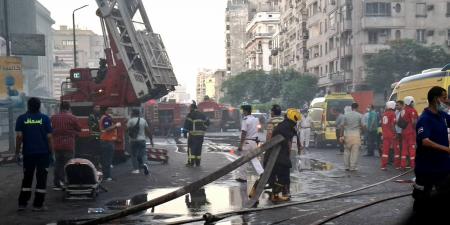النار تشتعل مجددا.. الحماية المدنية تسابق الزمن لمحاصرة حريق سنترال رمسيس - لايف نيوز