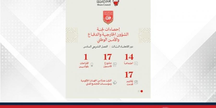 "خارجية الشورى" تنجز 17 تقريرًا من بينها 16 مشروع قانون خلال دور الانعقاد الثالث - لايف نيوز
