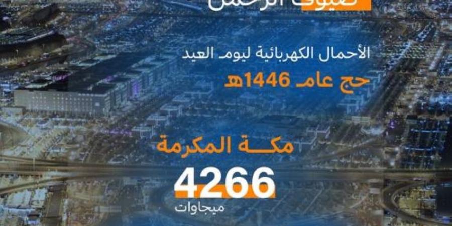 السعودية للكهرباء: يوم العيد يسجل أحمالًا بلغت (351) ميجاوات في مشعر منى - لايف نيوز
