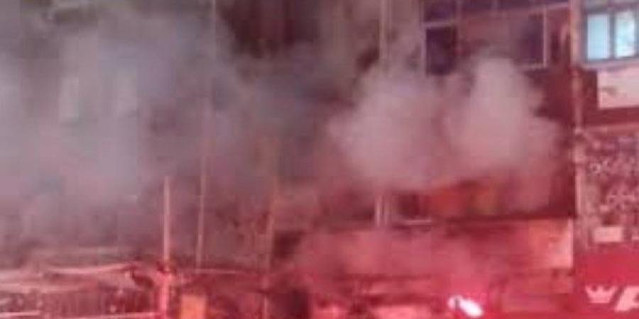 إخماد حريق محل أحذية بجوار مترو حدائق حلوان - لايف نيوز